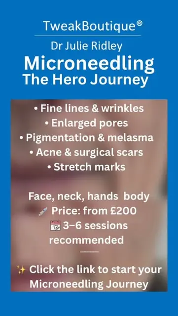 A summary of the skin concerns microneedling is used to treat