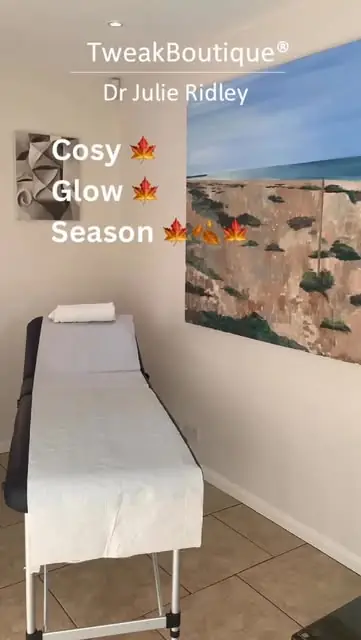 The TweakBoutique treatment room set up for an appointment